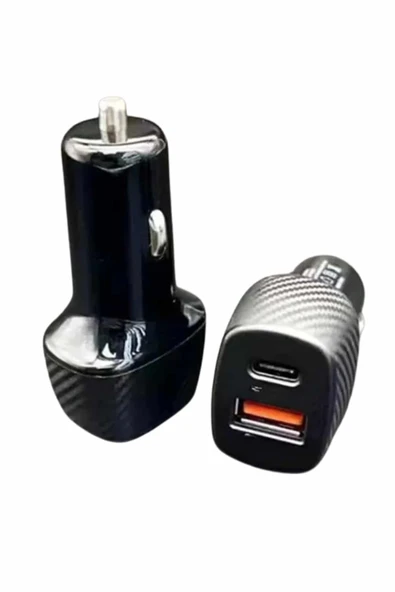 TypeC Girişli Araba Çakmaklık Şarj Cihazı 38W Oto Çakmaklık - 3