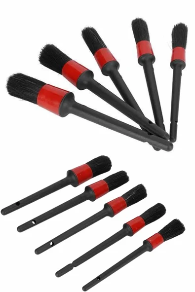 5 Parça Araç İçi Temizlik Fırçası Araç İçiDışı Temizleme Fırça Seti - 2