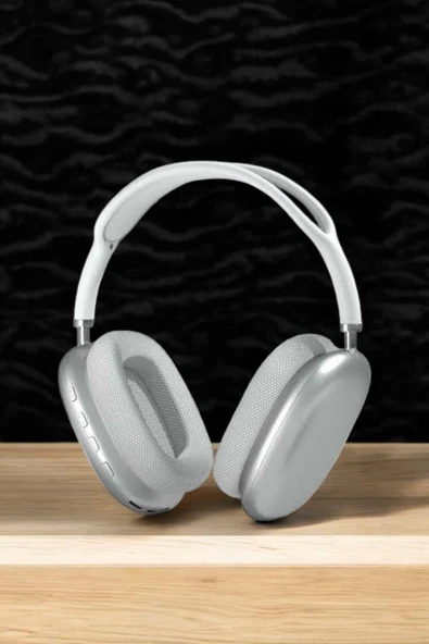 P9 Plus Kablosuz Kulak Üstü Bluetooth Kulaklık Beyaz Mikrofonlu Kulaküstü Kablosuz Kulaklık - Resim 2
