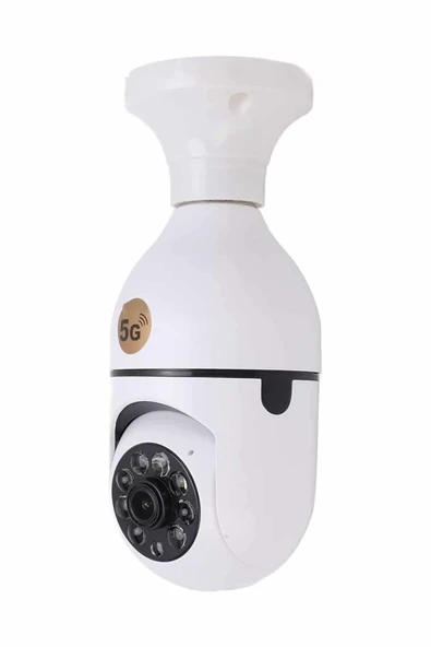 Akıllı Kamera Wifi Kamera Duylu Ampul Görünümlü 360 Derece Dönebilen Ev Kamerası - 2