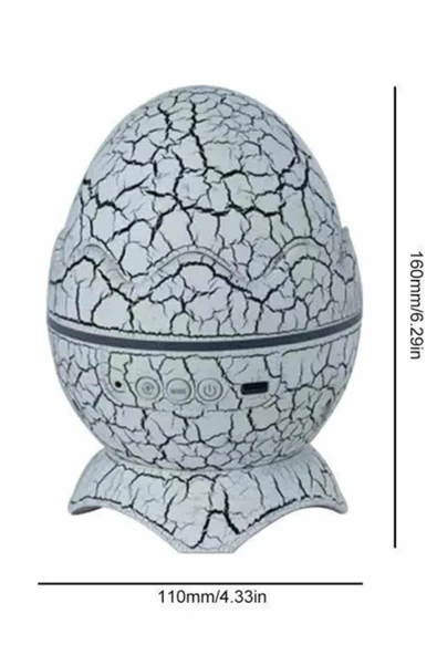 Yumurta Görünümlü Masa ve Gece Lambası Renk Değiştirebilen Projektör - 3