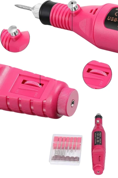 Elektrikli Profesyonel Manikür Pedikür Seti Değiştirilebilir Başlık Seçeneği - 3