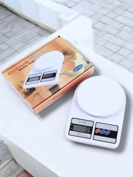 Kompakt Tasarım ve Tek Tuşla Sıfırlama Özelliğiyle Kullanımı Kolay Mutfak Tartısı - 3