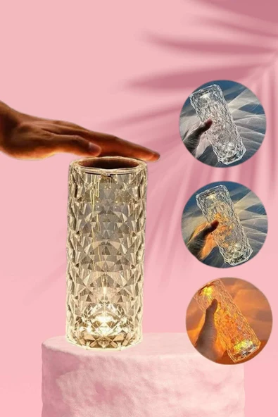 Sevgililer Gününe Özel Romantik Kristal Gece Lambası Sevgiliye Hediye - 3