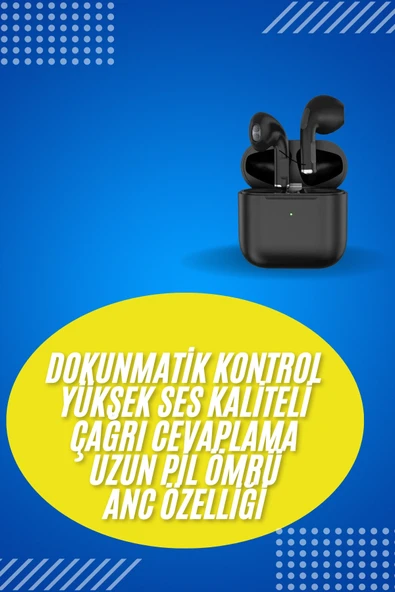 En Çok Tercih Edilen Bluetooth Kulaklık Mikrofonlu Silikonsuz Dokunmatik Kontrol - Resim 2