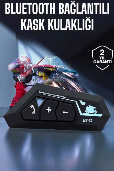 Kask Kulaklık Bluetooth Motosik Kulaklık Intercom Su Geçirmez