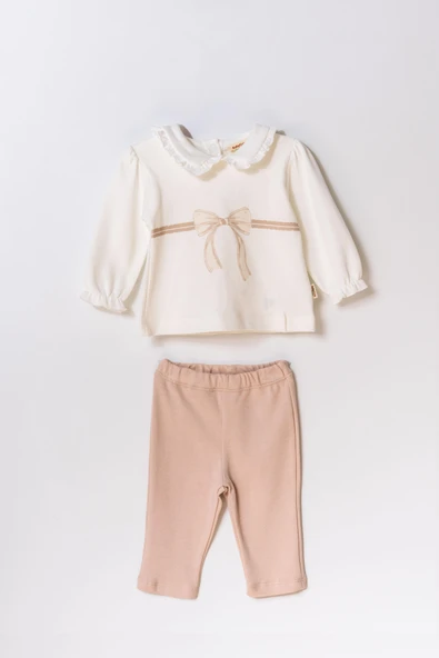 Bebek Alt Üst Takım  %100 Organik Pamuk , Bebek - Yenidoğan- csy8153 - 2