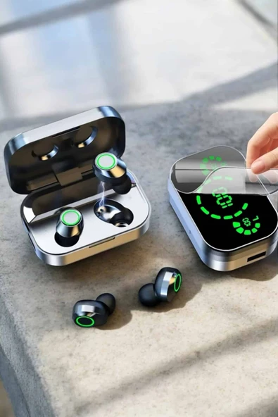 Bluetooth Kulaklık Mikrofonlu Dokunmatik Kontrol ANC Özelliği - Resim 3