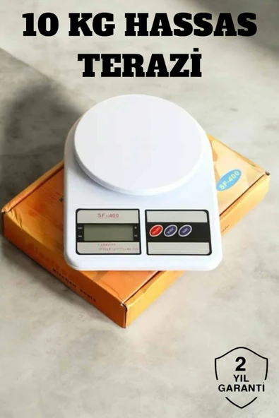Hassas Terazi 10 kg Kapasiteli, Yüksek Hassasiyetli Dijital Mutfak Tartısı