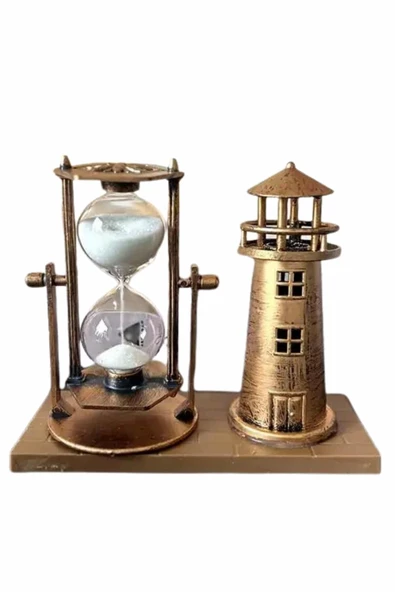 Eyfel Kulesi ve Deniz Feneri Dekoratif Masa Biblosu Hediyelik - 3