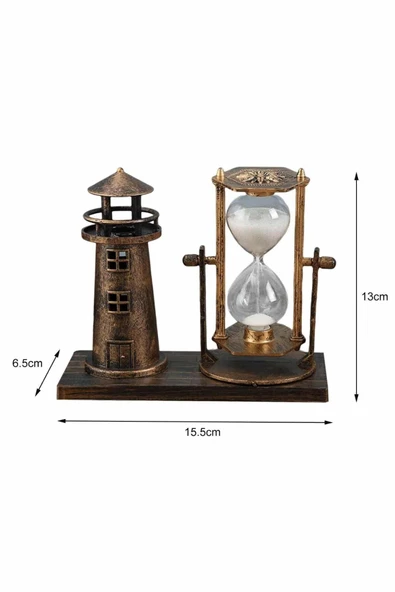 Eyfel Kulesi ve Deniz Feneri Dekoratif Masa Biblosu Hediyelik - 2
