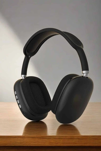 P9 Plus Kulaklık Siyah Bluetooth Bağlantılı Kulak Üstü Kablosuz ANC Özelliği - Resim 2