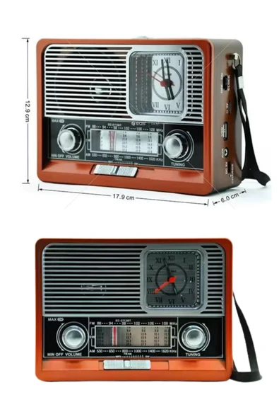 Nostaljik Vintage Ra Taşınabilir Bluetooth Bağlantılı Hoparlör Ra - 3