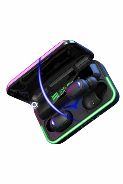 Extra Bass Kablosuz Kulaklık Işıklı Bluetooth Kulaklık Powerbank Özellikli - Resim 3