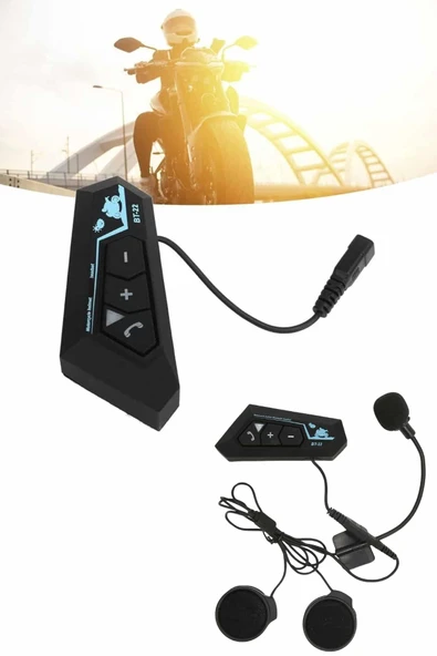 Bluetooth Kask Kulaklığı Intercom 5.0 Bluetooth Android ve İOS Uyumlu - 2