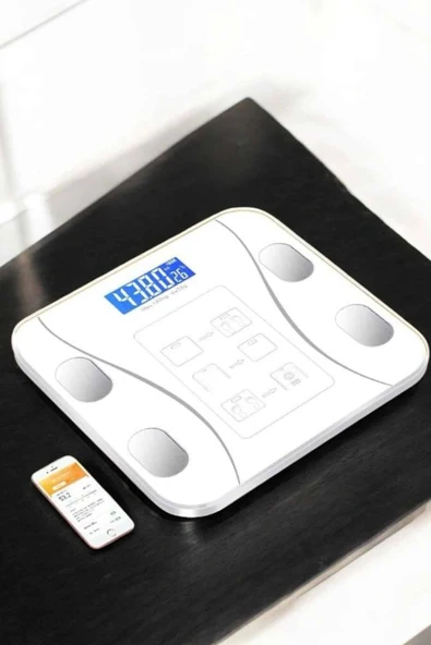 Tartı Baskül Dijital Elektronik Tartı Vücut Analiz Wifi Akıllı Yağ Ölçer - 3