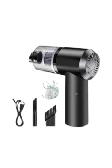 Vakumlu Süpürge Şarjlı Elektrikli Mini Taşınabilir Uzun Ömürlü Hazneli - 2