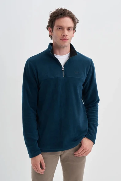 Cazador Yarım Balıkçı Yaka Kalın Polar Regular Fit Sweatshirt-56320 ürün görseli 1