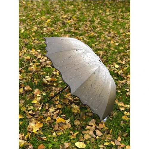 Marlux Rüzgarda Kırılmayan Yağmur Damlacıklı Renkli Kadın Şemsiye - Resim 3