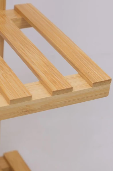 Digithome Bambu 6 Raflı Saksılık Çok Amaçlı Stand Çiçeklik Banyo Düzenleyici Havluluk DB-0025 - 5