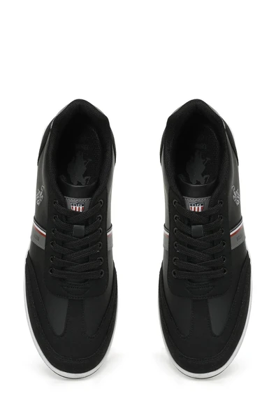 U.S. Polo Assn. KARES WT 4PR Siyah Erkek Sneaker Spor Ayakkabı-Siyah - 5