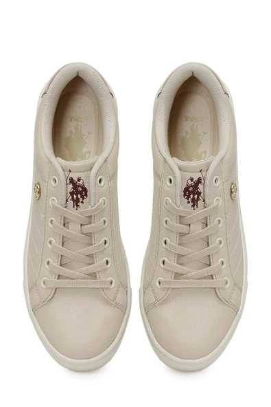 U.S. Polo Assn. Tiggy 5Fx Bej Kadın Sneaker A101947344 - 5