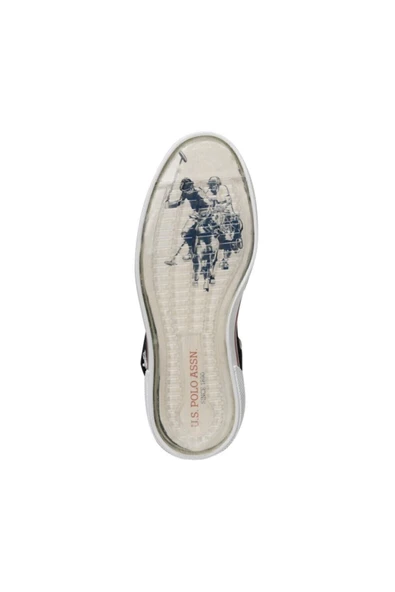 U.S. Polo Assn. U.s. Polo Penelope Hıgh Siyah Uzun Boğazlı Keten Sneaker Ayakkabı - 4