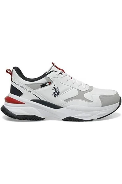 U.S. Polo Assn. U.S.POLO ASSN SOLIDAR 5PR BEYAZ COMFORT CASUAL ANATOMİK SPOR AYAKKABI - 2