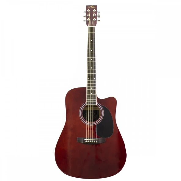 Almira F650N-WRC Wine Red Elektro Akustik Gitar - 2