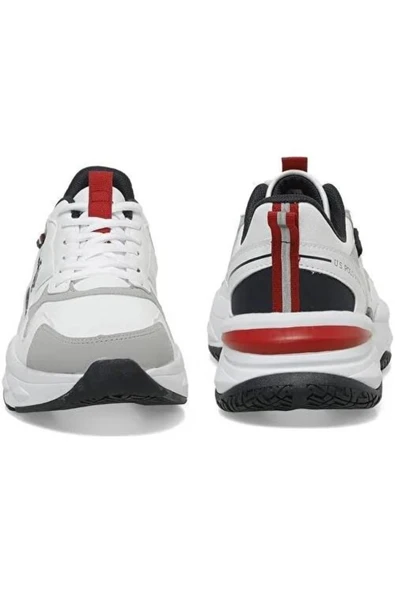 U.S. Polo Assn. U.S.POLO ASSN SOLIDAR 5PR BEYAZ COMFORT CASUAL ANATOMİK SPOR AYAKKABI - 5