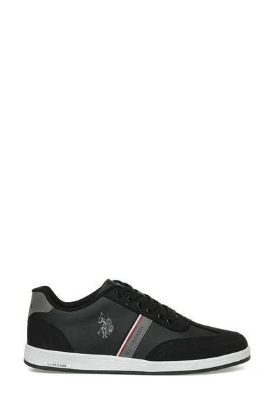 U.S. Polo Assn. KARES WT 4PR Siyah Erkek Sneaker Spor Ayakkabı-Siyah - 2