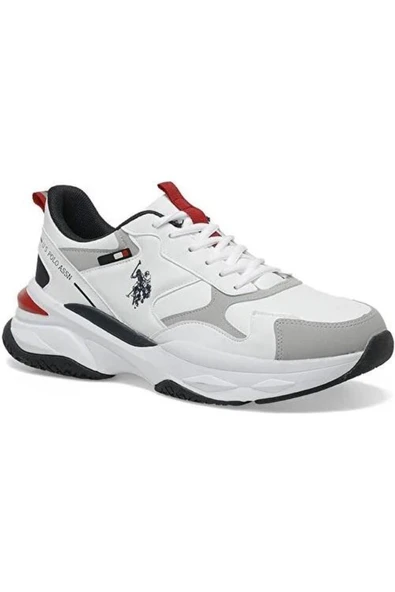 U.S. Polo Assn. U.S.POLO ASSN SOLIDAR 5PR BEYAZ COMFORT CASUAL ANATOMİK SPOR AYAKKABI - 1