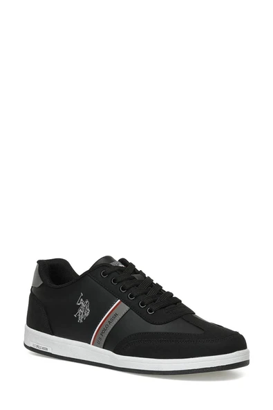 U.S. Polo Assn. KARES WT 4PR Siyah Erkek Sneaker Spor Ayakkabı-Siyah - 1