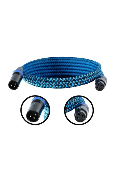 Maxword MXLR-3M Yüksek Kaliteli XLR TO XLR 3 mt. Mikrofon Kablosu ürün görseli