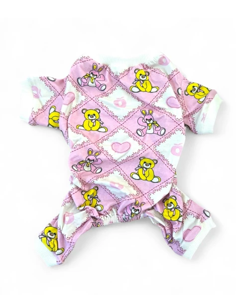 Teddy Toad Penye Kedi Tulum Pijama - Resim 4