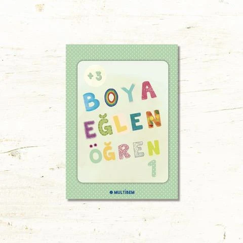 BOYA EĞLEN ÖĞREN 1 ÇOCUKLAR İÇİN BOYAMA KİTABI ürün görseli