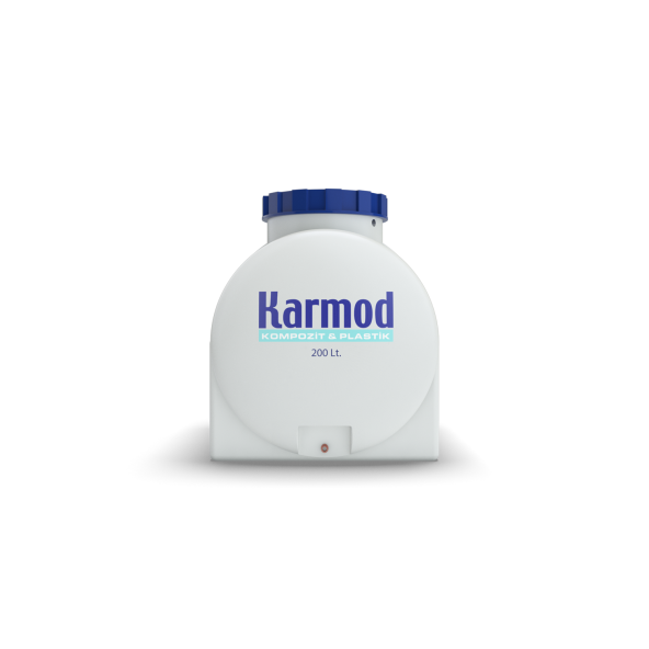 200 Litre Polietilen Yatay Su Deposu - Beyaz - 2