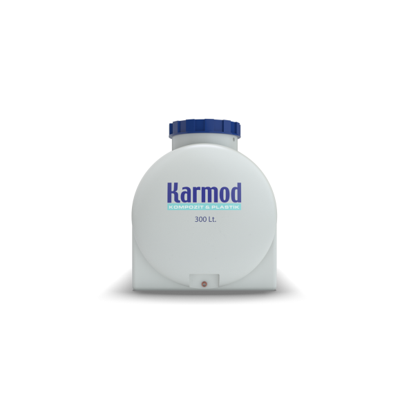 300 Litre Polietilen Yatay Su Deposu - Beyaz - 2