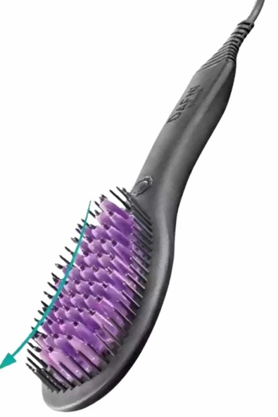 Fön Etkili Elektrikli Sıkı Dişli Taşınabilir Saç Düzleştirici Isı Ayarlı - 5