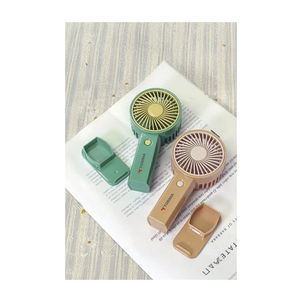 F27 Taşınabilir Şarj Edilebilir Mini El Fanı ve Masa Fanı Soğutucu Pervane - 7