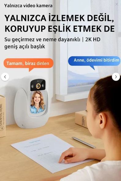 CR08 Akıllı Güvenlik Kamerası  Çift Yönlü Ses Multiplayer Online Full HD Gece Görüşü Ev  Ofis Kullanımı - 7