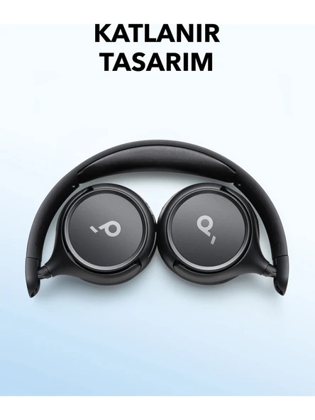 Anker Soundcore H30i Mikrofonlu Kablosuz Kulaküstü Kulaklık - 70 Saat Oynatma Süresi- Soundcore Uygulama Destekli - Multipoint Connection - Siyah (Anker Türkiye Garantili) - 6