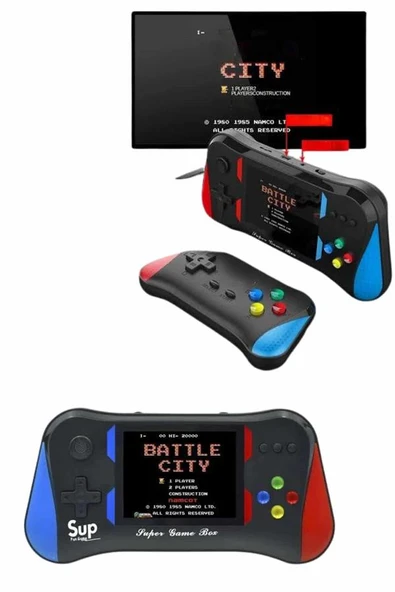 500 Oyunlu Retro Sup Konsolu Taşınabilir Mini Gamepad 3,5 İnç Ekran - 5