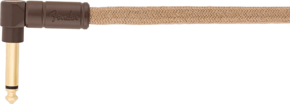 Fender Festival Düz/L Uçlu 5m Pure Hemp Brown Stripe Enstrüman Kablosu - Resim 3