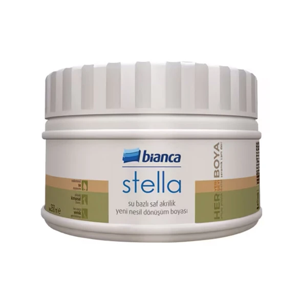 Bianca Stella Su Bazlı Saf Akrilik Boya Ahşap Renkler Meşe 250 ml 0701 - 1