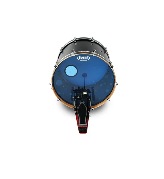 EVANS BD22HB 22" DERİ HYDRAULIC MAVİ KİCK CLEAR YAĞLI ÇİFT KAT - Resim 2