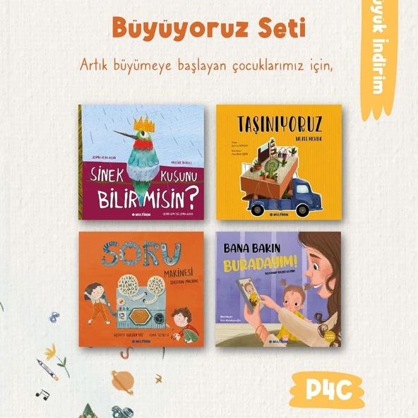 BÜYÜYORUZ SETİ - 4 KİTAP ürün görseli