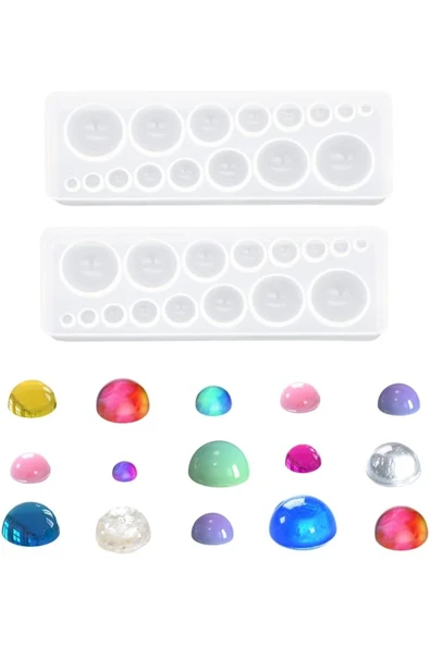Siliko World Epoksi Kalıbı Mini Yarım Küre - 2