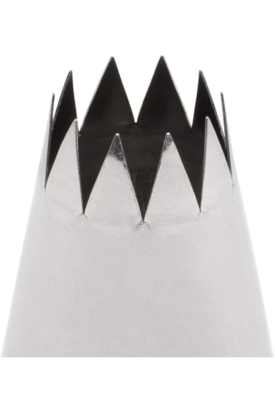 Siliko World Paslanmaz Çelik Krema Sıkma Torbası Ucu (Şanti Torbası Ucu, Çim Duy) 1 Adet + 4 Adet Şanti Torbası - 6