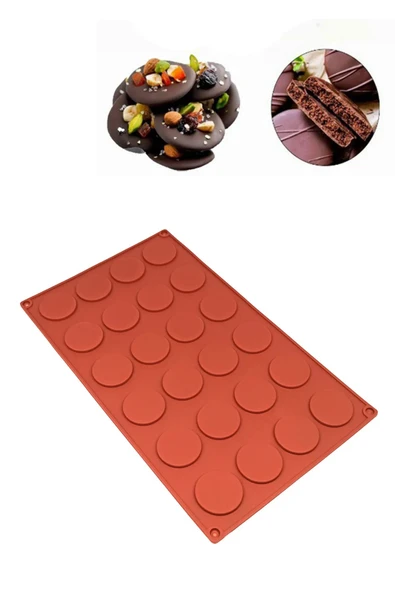 Siliko World Silikon Çikolata Kalıbı Yuvarlak Mini ürün görseli